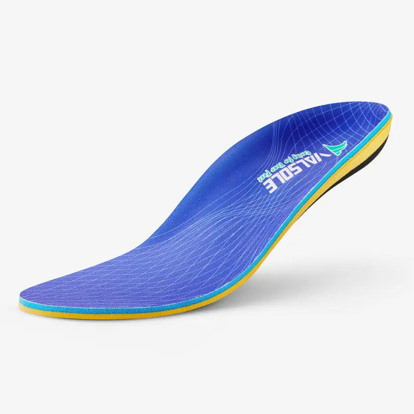 Orthopedic insole support visual for plantar fasciitis relief