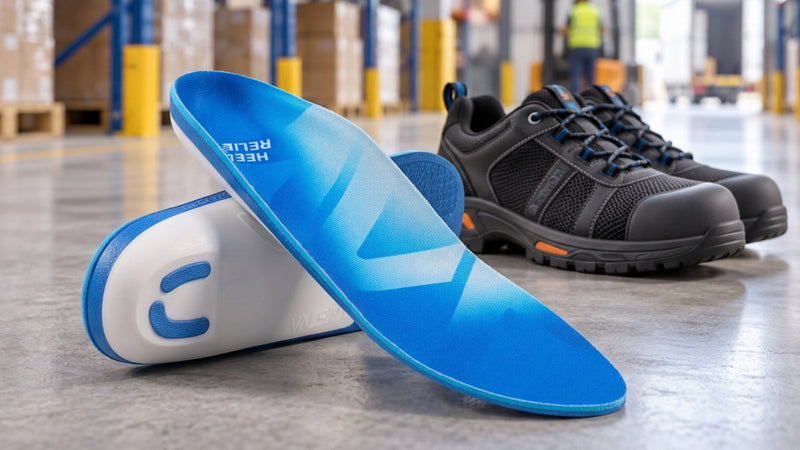 Work Shoe Inserts for Distribution Centers: Walking and Standing Support