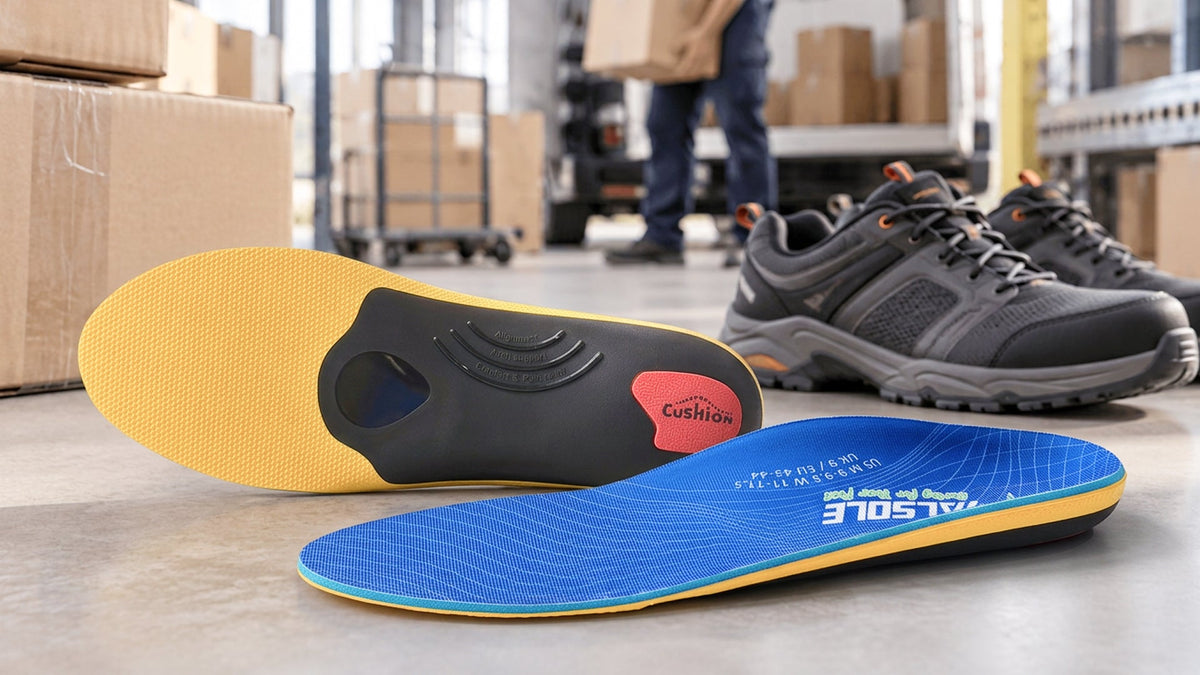 Insoles for Package Handlers: Work-Shoe Support for Repeated Walking