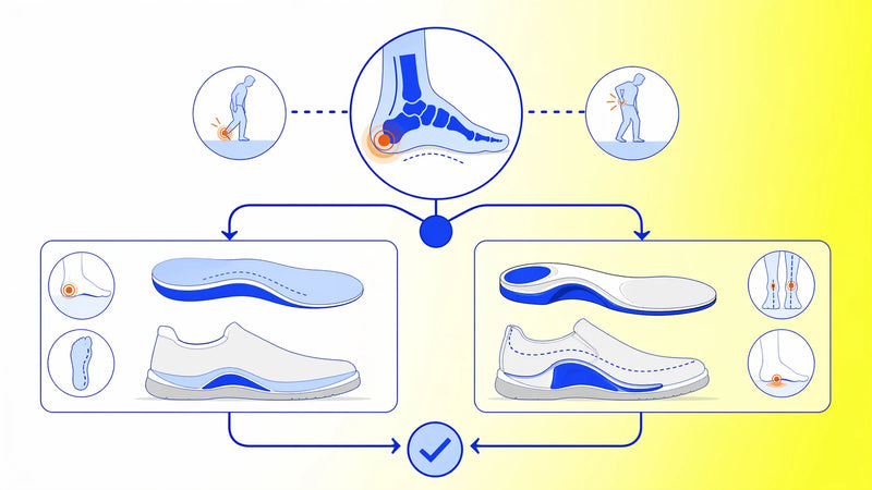 Comparison of OTC insole and orthotic decision framework for foot pain support