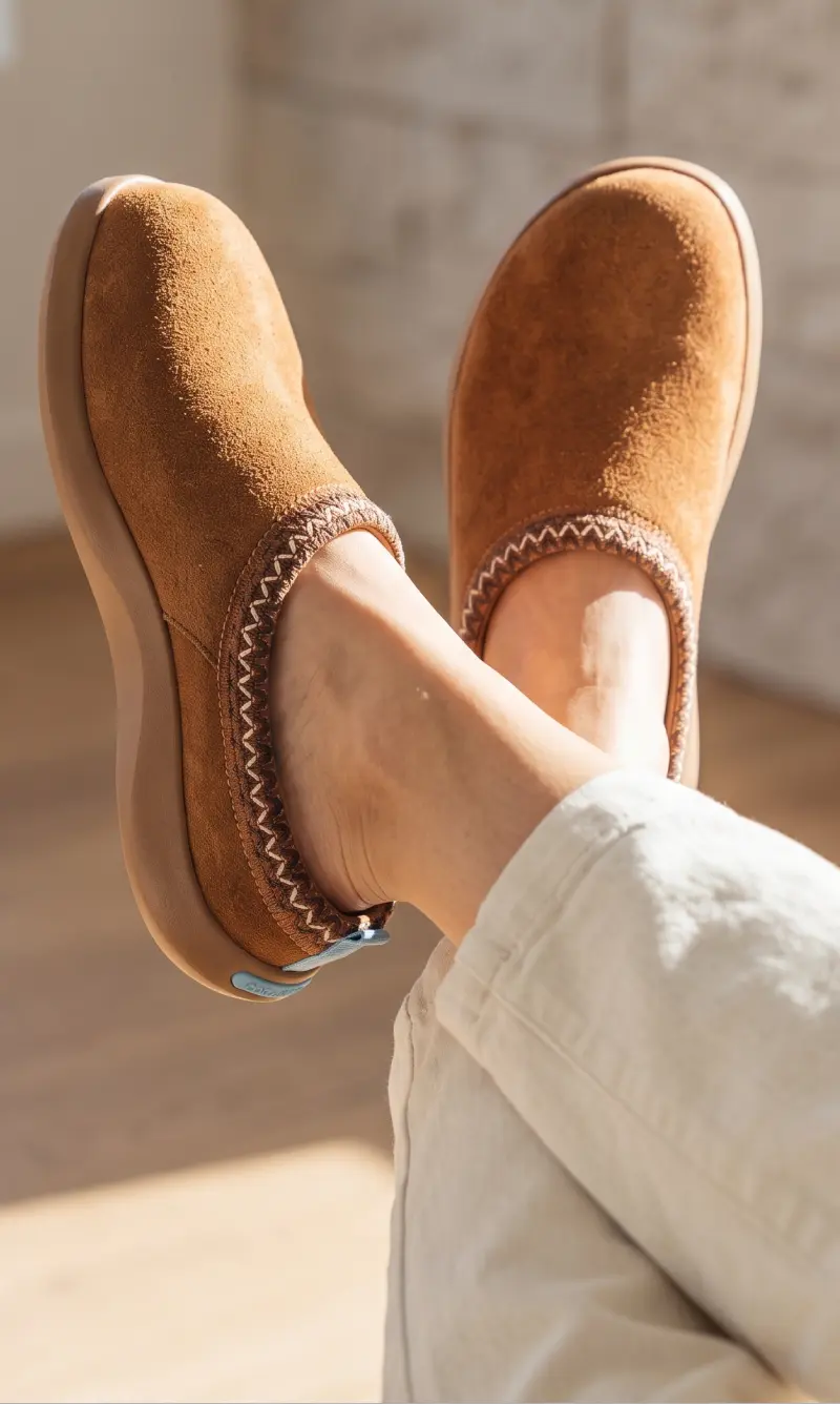 Hearth Lite Clog - Caramel – hover