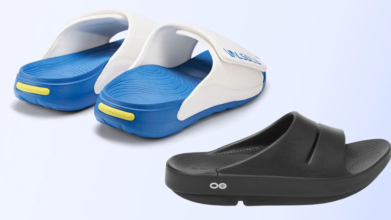 VALSOLE vs OOFOS recovery footwear comparison showing comfort plus control for daily movement